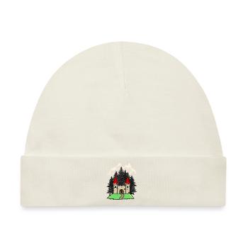 Burg Festung Mittelalter Ritter Natur Fantasy - Baby Premium Organic Mütze - Naturweiß - Vorne