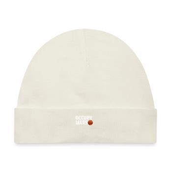 Occupy Mars Mission Zum Mars Weltraum Geschenk - Baby Premium Organic Mütze - Naturweiß - Vorne