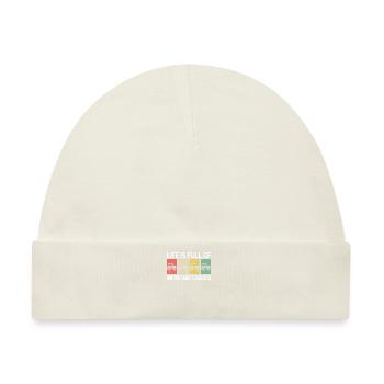 Trekker Traktor Landwirt Spruch Retro Geschenk - Baby Premium Organic Mütze - Naturweiß - Vorne