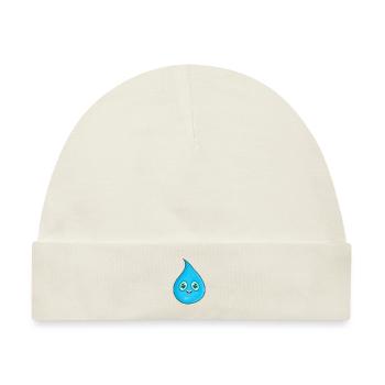 Wassertropfen Wasser - Baby Premium Organic Mütze - Naturweiß - Vorne
