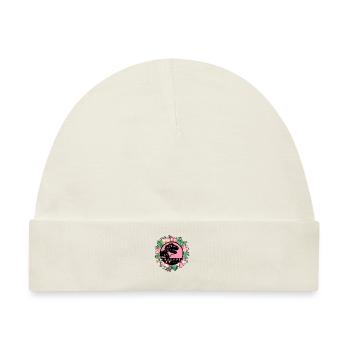 Muttertag Mamasaurus Mom Mama Mutter - Baby Premium Organic Mütze - Naturweiß - Vorne