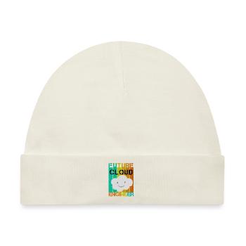 FUTURE CLOUD ENGINEER - Baby Premium Organic Mütze - Naturweiß - Vorne