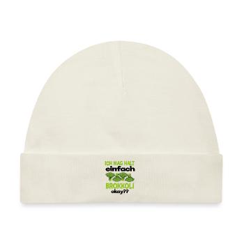 Brokkoli - Baby Premium Organic Mütze - Naturweiß - Vorne