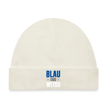 BLAU WEISS FUSSBALL VEREIN - Baby Premium Organic Mütze - Naturweiß - Vorne