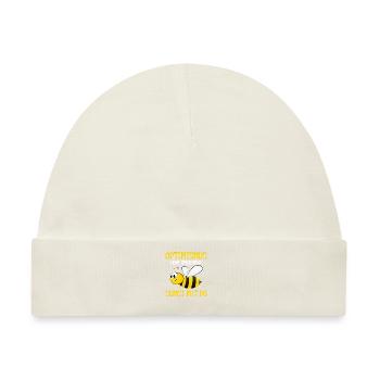 Sumsi mit Po Optimismus Imker Bienen Honig Lustig - Baby Premium Organic Mütze - Naturweiß - Vorne