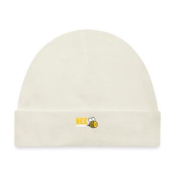Bee Yourself Funny Bee - Baby Premium Organic Mütze - Naturweiß - Vorne