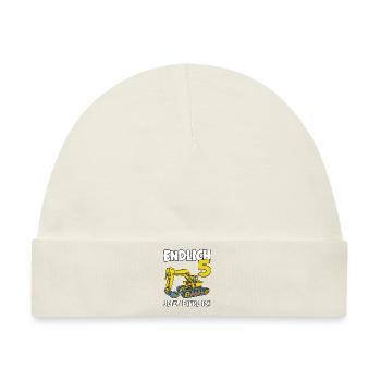 5. Geburtstag Bagger Geschenk Junge 5 Jahre Jungen - Baby Premium Organic Mütze - Naturweiß - Vorne