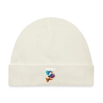 Menschen Aquarium Guppy - Baby Premium Organic Mütze - Naturweiß - Vorne