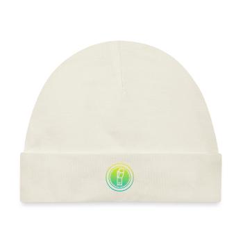 off button - Baby Premium Organic Mütze - Naturweiß - Vorne