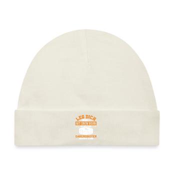 Reinigungskraft Saugroboter Putzkraft Geschenk - Baby Premium Organic Mütze - Naturweiß - Vorne