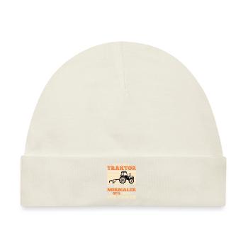 Opa Traktor Trekker Geschenk Landwirt Bauer - Baby Premium Organic Mütze - Naturweiß - Vorne