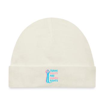 Trans Rights are Human rights Trans LGBT Pride - Baby Premium Organic Mütze - Naturweiß - Vorne