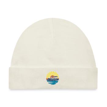 Ponton boot Retro Sunset Für Pontonbesitzer 2021 - Baby Premium Organic Mütze - Naturweiß - Vorne