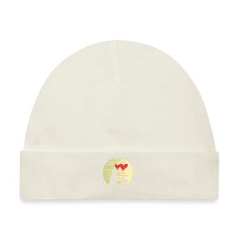 Niedliches Häschen-Bärn-Liebe Ring Ehe Beziehung - Baby Premium Organic Mütze - Naturweiß - Vorne