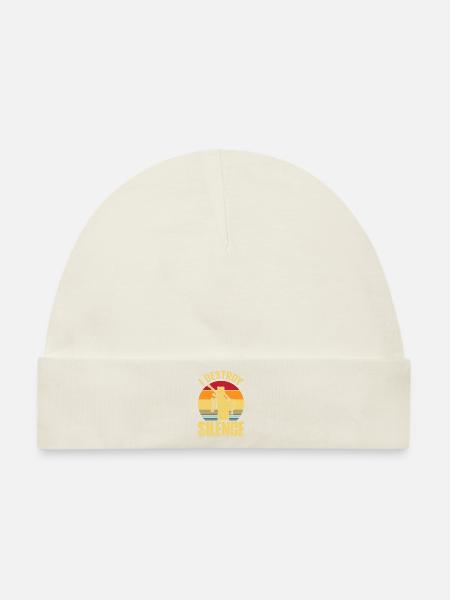 Dudelsack Destroy Silence Sackpfeife Retro - Baby Premium Organic Mütze - Naturweiß