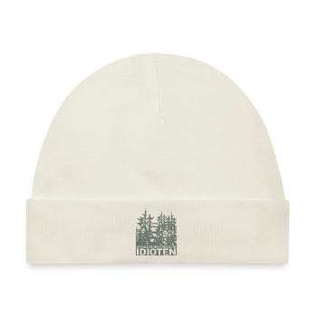 Der Wald ist Mein Versteck vor Idioten Spruch - Baby Premium Organic Mütze - Naturweiß - Vorne