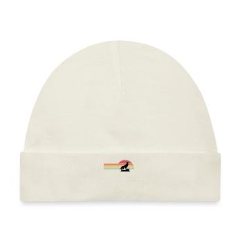 Wolf Rudel Tier Wölfe - Baby Premium Organic Mütze - Naturweiß - Vorne