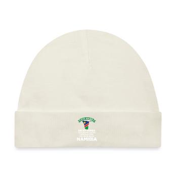Namibia Reise Geschenk Geschenkidee - Baby Premium Organic Mütze - Naturweiß - Vorne