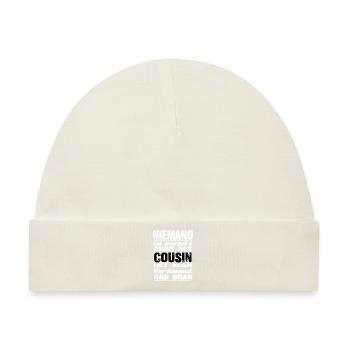 Cousin Cousin Geburtstag Cousin geschenke - Baby Premium Organic Mütze - Naturweiß - Vorne