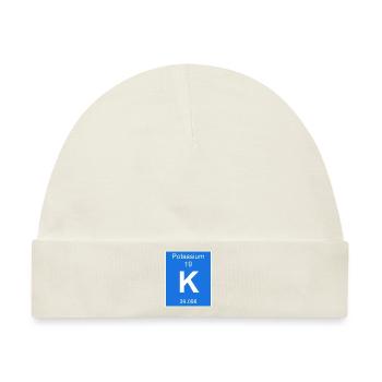Kalium Potassium chemisches Element chemische - Baby Premium Organic Mütze - Naturweiß - Vorne