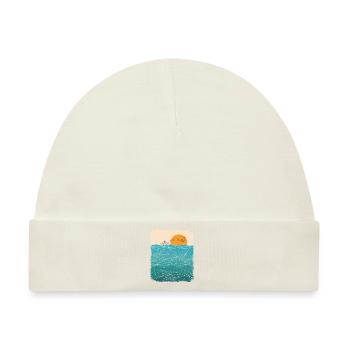 Papierboot Meer Papierschiff Papierboot - Baby Premium Organic Mütze - Naturweiß - Vorne