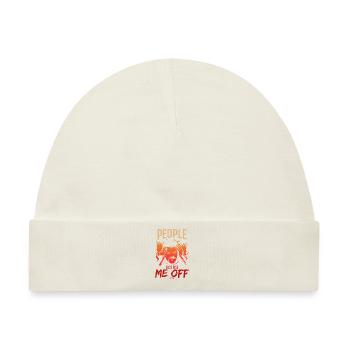 People Just Piss Me Off - Baby Premium Organic Mütze - Naturweiß - Vorne