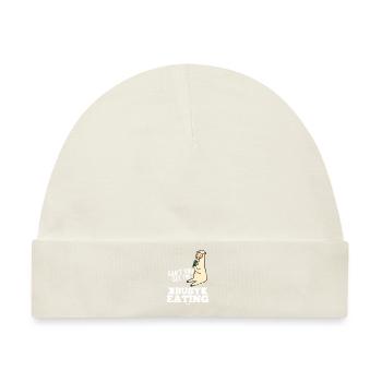 Lama - Baby Premium Organic Mütze - Naturweiß - Vorne