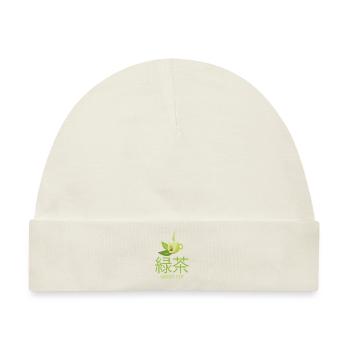 Grüner Tee - Baby Premium Organic Mütze - Naturweiß - Vorne