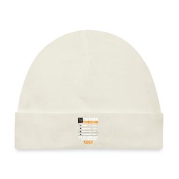 Tiefbauer Stundenlohn - Baby Premium Organic Mütze - Naturweiß - Vorne