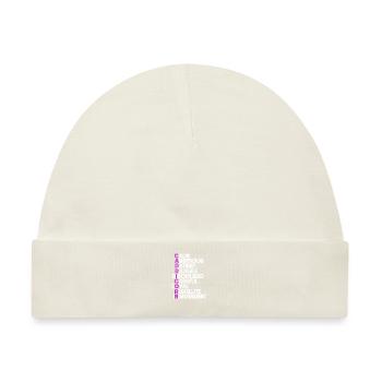 Sternzeichen Steinbock - Baby Premium Organic Mütze - Naturweiß - Vorne