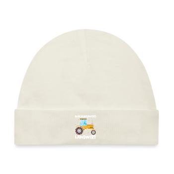 NACHWUCHS LANDWIRT - Baby Premium Organic Mütze - Naturweiß - Vorne