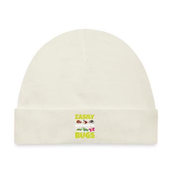 Bug Collecting leicht abgelenkt von Bugs - Baby Premium Organic Mütze - Naturweiß - Vorne