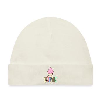 Softie Softeis - Baby Premium Organic Mütze - Naturweiß - Vorne