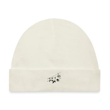 Snowboard Snowboarding Skilift Snowboarder - Baby Premium Organic Mütze - Naturweiß - Vorne