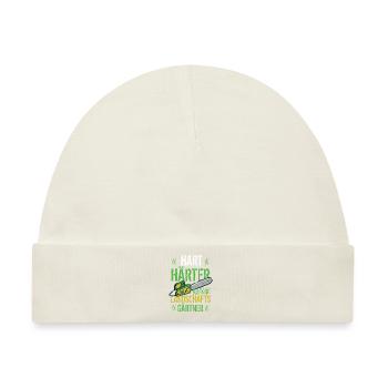 Hart Härter Landschaftsgärtner Lustiges Garten - Baby Premium Organic Mütze - Naturweiß - Vorne