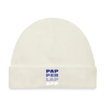PAP PER LAP APP - Baby Premium Organic Mütze - Naturweiß - Vorne