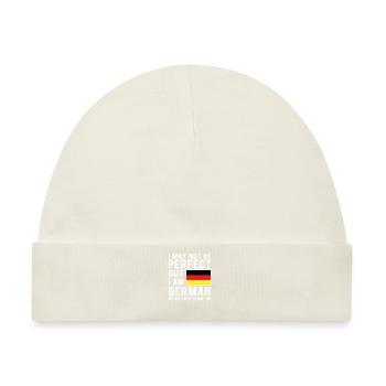 Deutscher Deutschland Flagge Deutsche Herkunft - Baby Premium Organic Mütze - Naturweiß - Vorne