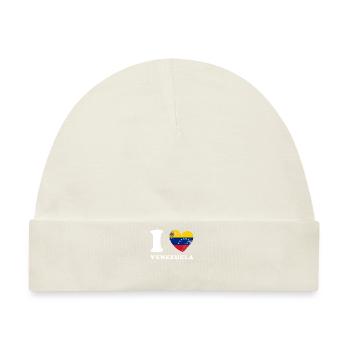Ich liebe Venezuela - Baby Premium Organic Mütze - Naturweiß - Vorne