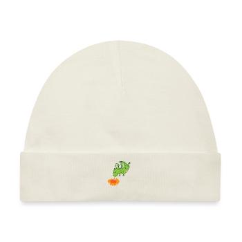 Drache spuckt Feuer Fabelwesen Märchen - Baby Premium Organic Mütze - Naturweiß - Vorne