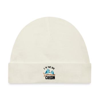 Große Cousine Vögel - Ich bin die große Cousine - Baby Premium Organic Mütze - Naturweiß - Vorne