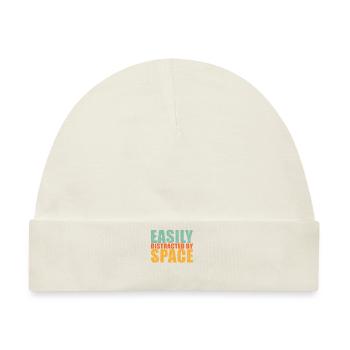 Space - Baby Premium Organic Mütze - Naturweiß - Vorne