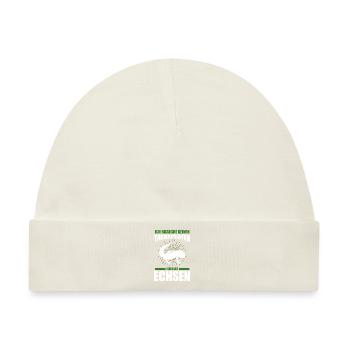 Ich brauche keine Therapeuten ich habe eine Echse - Baby Premium Organic Mütze - Naturweiß - Vorne