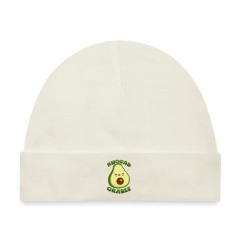 Avocado Wortspiel - Baby Premium Organic Mütze - Naturweiß - Vorne