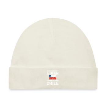 Stolzer Chilene Chile Herkunft Chilenische Flagge - Baby Premium Organic Mütze - Naturweiß - Vorne