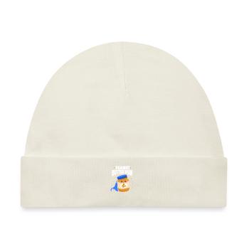 Erdnussbutter Erdnuss Butter Erdnüsse Geschenk - Baby Premium Organic Mütze - Naturweiß - Vorne
