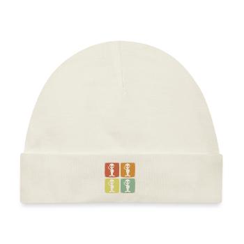 Lustige Vintage Alien Retro UFO - Baby Premium Organic Mütze - Naturweiß - Vorne