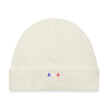 Flugzeug Flugzeuge - Baby Premium Organic Mütze - Naturweiß - Vorne