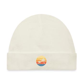 Palm Tree Island Sommer Retro Sunset Beach - Baby Premium Organic Mütze - Naturweiß - Vorne