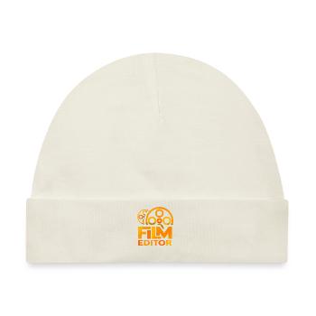 Film Editor Filmeditor Edit Video - Baby Premium Organic Mütze - Naturweiß - Vorne