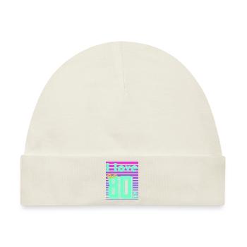 neon retro - Baby Premium Organic Mütze - Naturweiß - Vorne